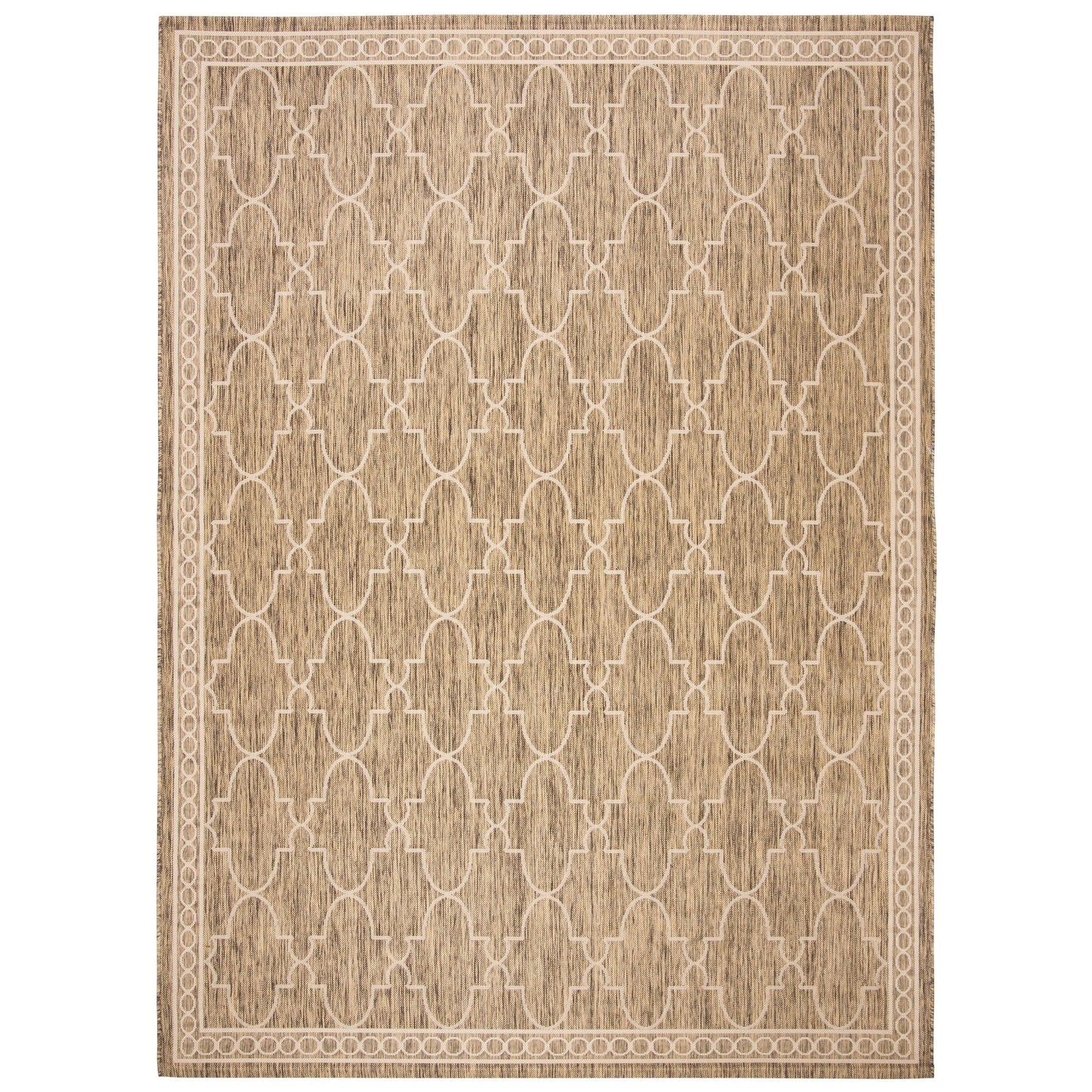 Tapis de jardin imperméable pour intérieur/extérieur SAFAVIEH Courtyard Janell Treillis