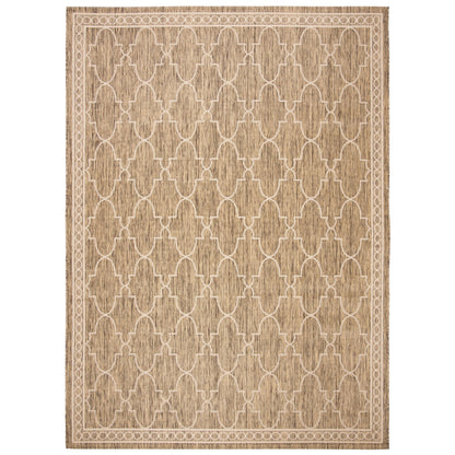 Tapis de jardin imperméable pour intérieur/extérieur SAFAVIEH Courtyard Janell Treillis