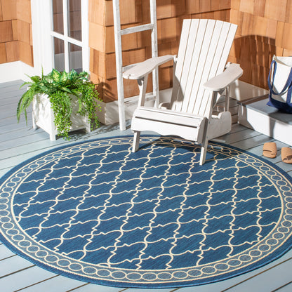 Tapis de jardin imperméable pour intérieur/extérieur SAFAVIEH Courtyard Janell Treillis