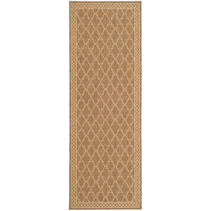 Tapis de jardin imperméable pour intérieur/extérieur SAFAVIEH Courtyard Janell Treillis