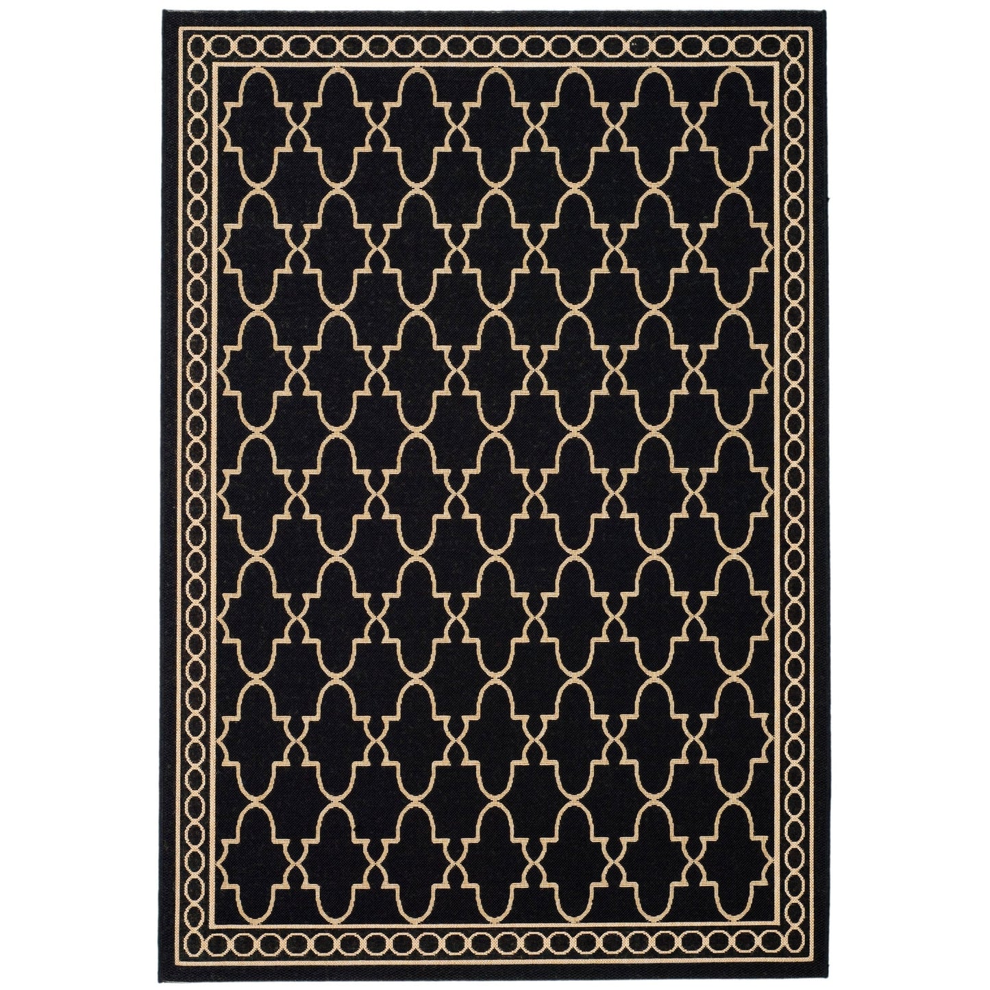 Tapis de jardin imperméable pour intérieur/extérieur SAFAVIEH Courtyard Janell Treillis