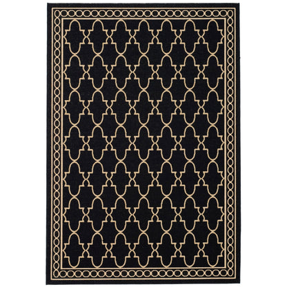 Tapis de jardin imperméable pour intérieur/extérieur SAFAVIEH Courtyard Janell Treillis