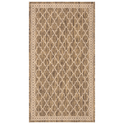 Tapis de jardin imperméable pour intérieur/extérieur SAFAVIEH Courtyard Janell Treillis