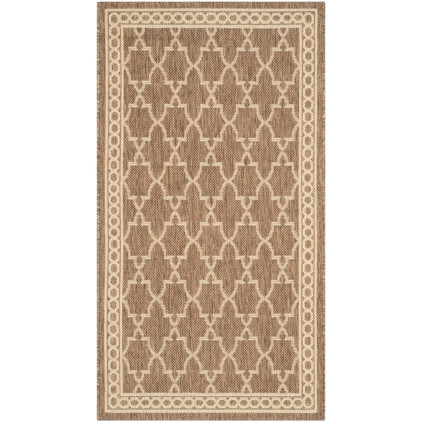 Tapis de jardin imperméable pour intérieur/extérieur SAFAVIEH Courtyard Janell Treillis