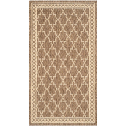 Tapis de jardin imperméable pour intérieur/extérieur SAFAVIEH Courtyard Janell Treillis
