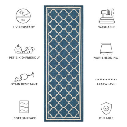 Tapis de jardin/terrasse imperméable SAFAVIEH Courtyard Kristelle