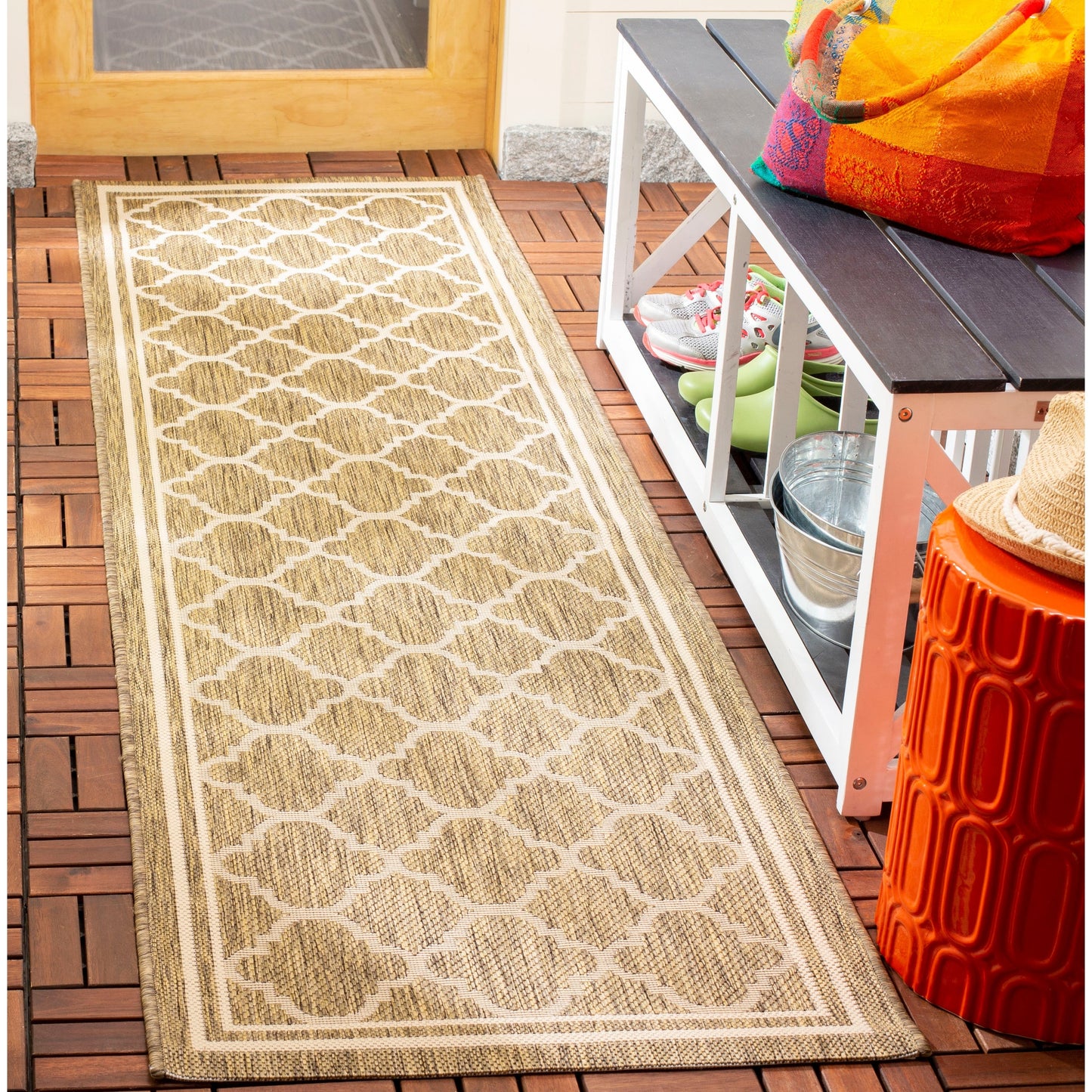 Tapis de jardin/terrasse imperméable SAFAVIEH Courtyard Kristelle