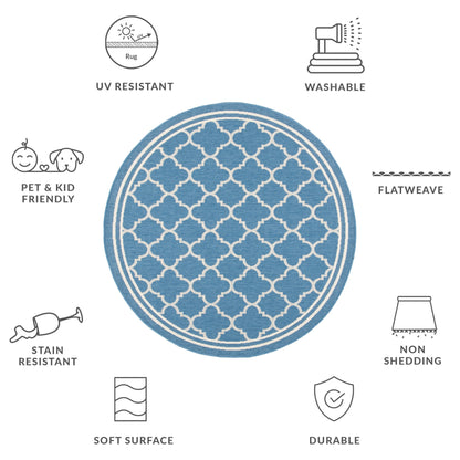 Tapis de jardin/terrasse imperméable SAFAVIEH Courtyard Kristelle