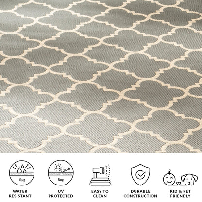 Tapis de jardin/terrasse imperméable SAFAVIEH Courtyard Kristelle