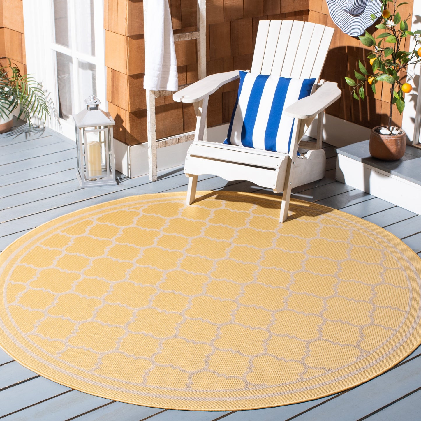 Tapis de jardin/terrasse imperméable SAFAVIEH Courtyard Kristelle