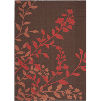 Tapis de jardin imperméable d'intérieur/extérieur SAFAVIEH Courtyard Luann Botanical