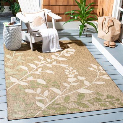 Tapis de jardin imperméable d'intérieur/extérieur SAFAVIEH Courtyard Luann Botanical
