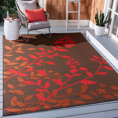 Tapis de jardin imperméable d'intérieur/extérieur SAFAVIEH Courtyard Luann Botanical
