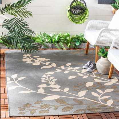 Tapis de jardin imperméable d'intérieur/extérieur SAFAVIEH Courtyard Luann Botanical