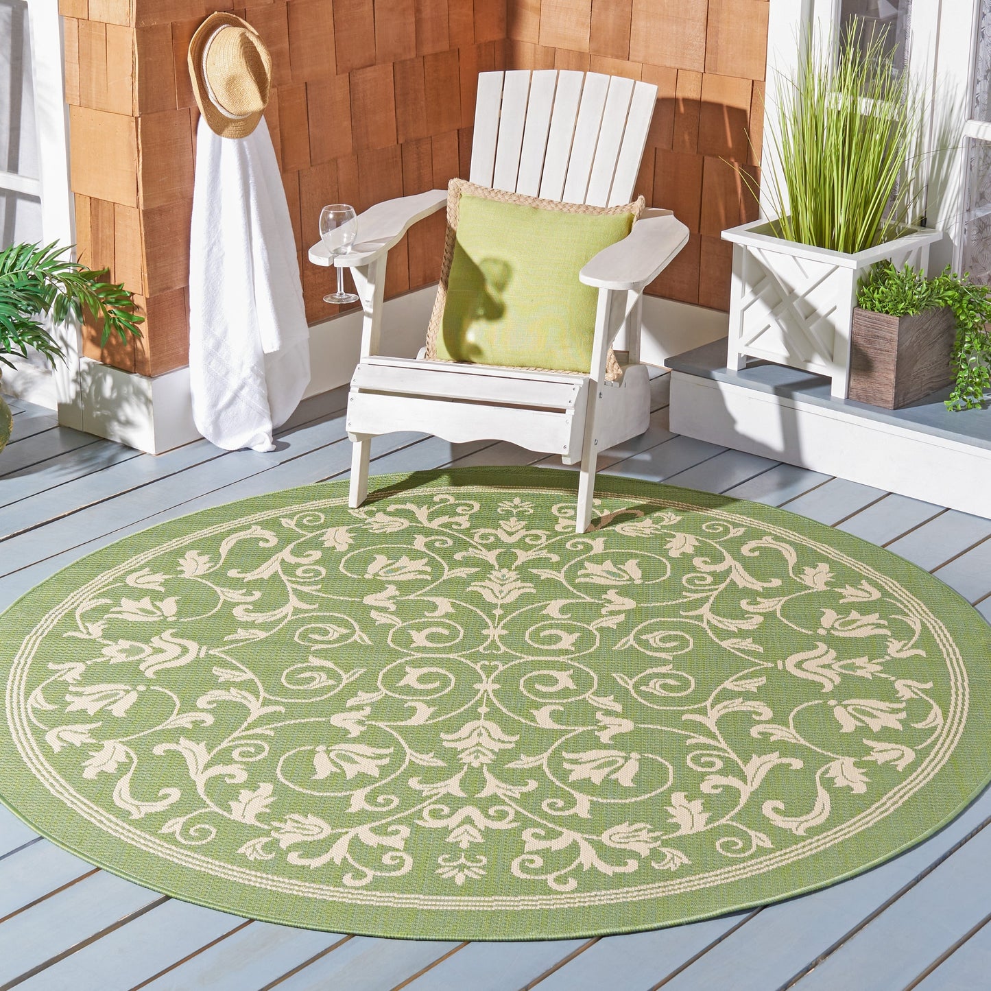 Tapis de jardin/terrasse imperméable SAFAVIEH Courtyard Miljeta