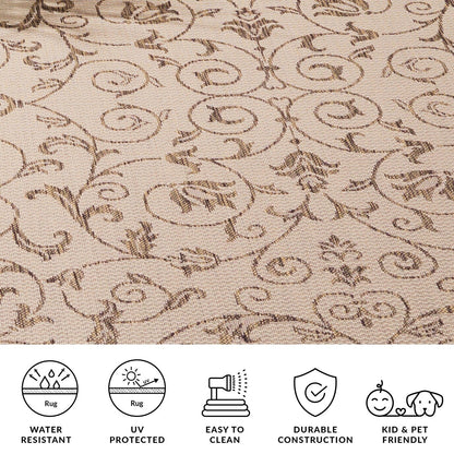 Tapis de jardin/terrasse imperméable SAFAVIEH Courtyard Miljeta