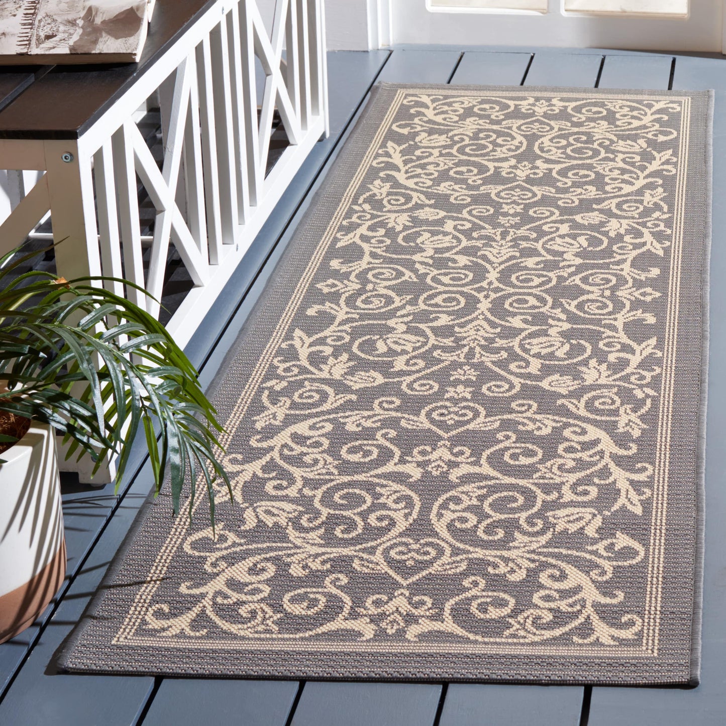 Tapis de jardin/terrasse imperméable SAFAVIEH Courtyard Miljeta