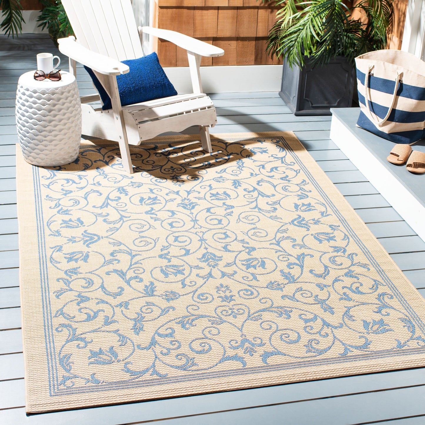 Tapis de jardin/terrasse imperméable SAFAVIEH Courtyard Miljeta