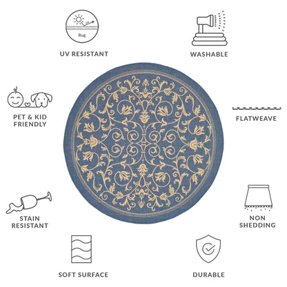 Tapis de jardin/terrasse imperméable SAFAVIEH Courtyard Miljeta