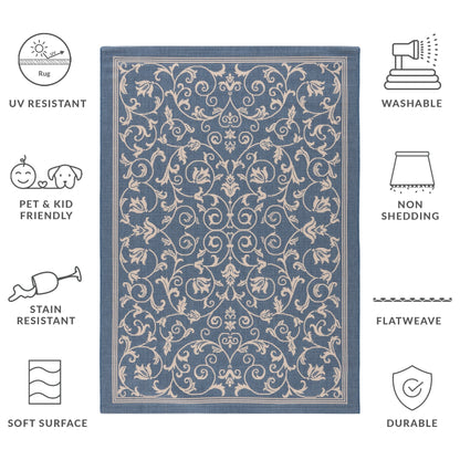 Tapis de jardin/terrasse imperméable SAFAVIEH Courtyard Miljeta