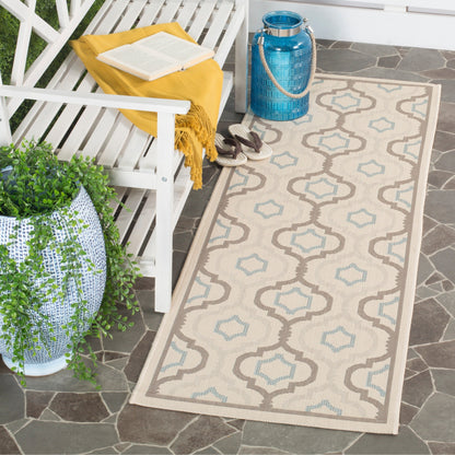 Tapis de jardin imperméable pour intérieur/extérieur SAFAVIEH Courtyard Oyvor
