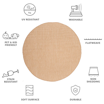 Tapis de jardin imperméable SAFAVIEH Courtyard Ragini pour intérieur/extérieur