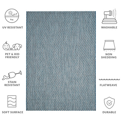 Tapis de jardin imperméable SAFAVIEH Courtyard Ragini pour intérieur/extérieur