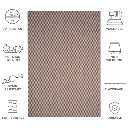 Tapis de jardin imperméable SAFAVIEH Courtyard Ragini pour intérieur/extérieur