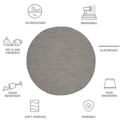 Tapis de jardin imperméable SAFAVIEH Courtyard Ragini pour intérieur/extérieur