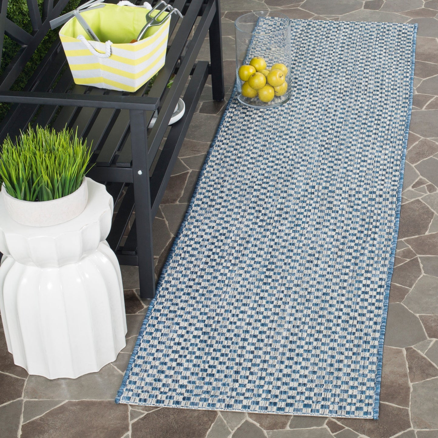 Tapis de jardin imperméable SAFAVIEH Courtyard Ragini pour intérieur/extérieur