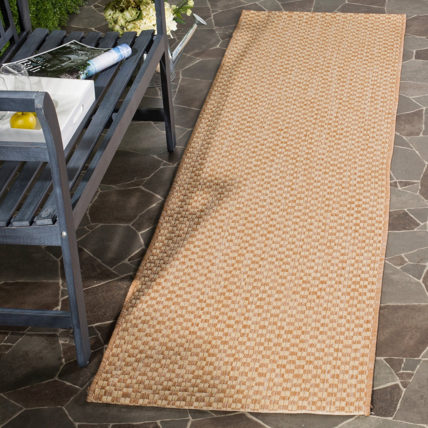 Tapis de jardin imperméable SAFAVIEH Courtyard Ragini pour intérieur/extérieur