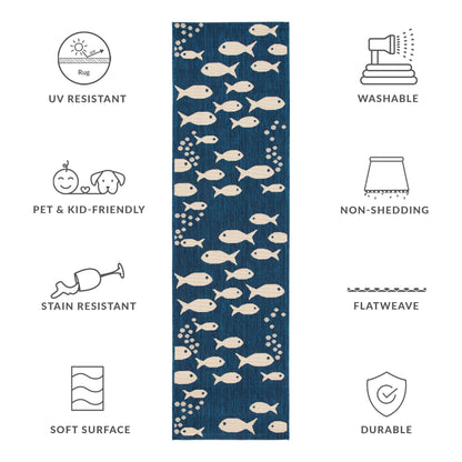 Tapis de jardin SAFAVIEH Courtyard Ragne pour intérieur/extérieur, imperméable, terrasse ou jardin.