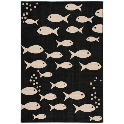 Tapis de jardin SAFAVIEH Courtyard Ragne pour intérieur/extérieur, imperméable, terrasse ou jardin.