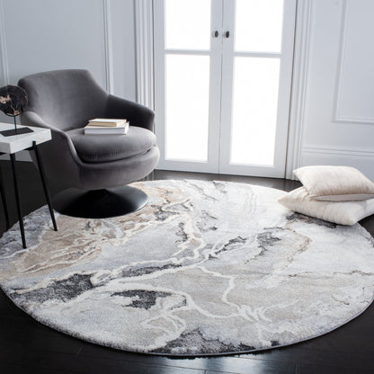 Tapis abstrait SAFAVIEH Cyrus Shag Lyubika de 2,5 cm d'épaisseur