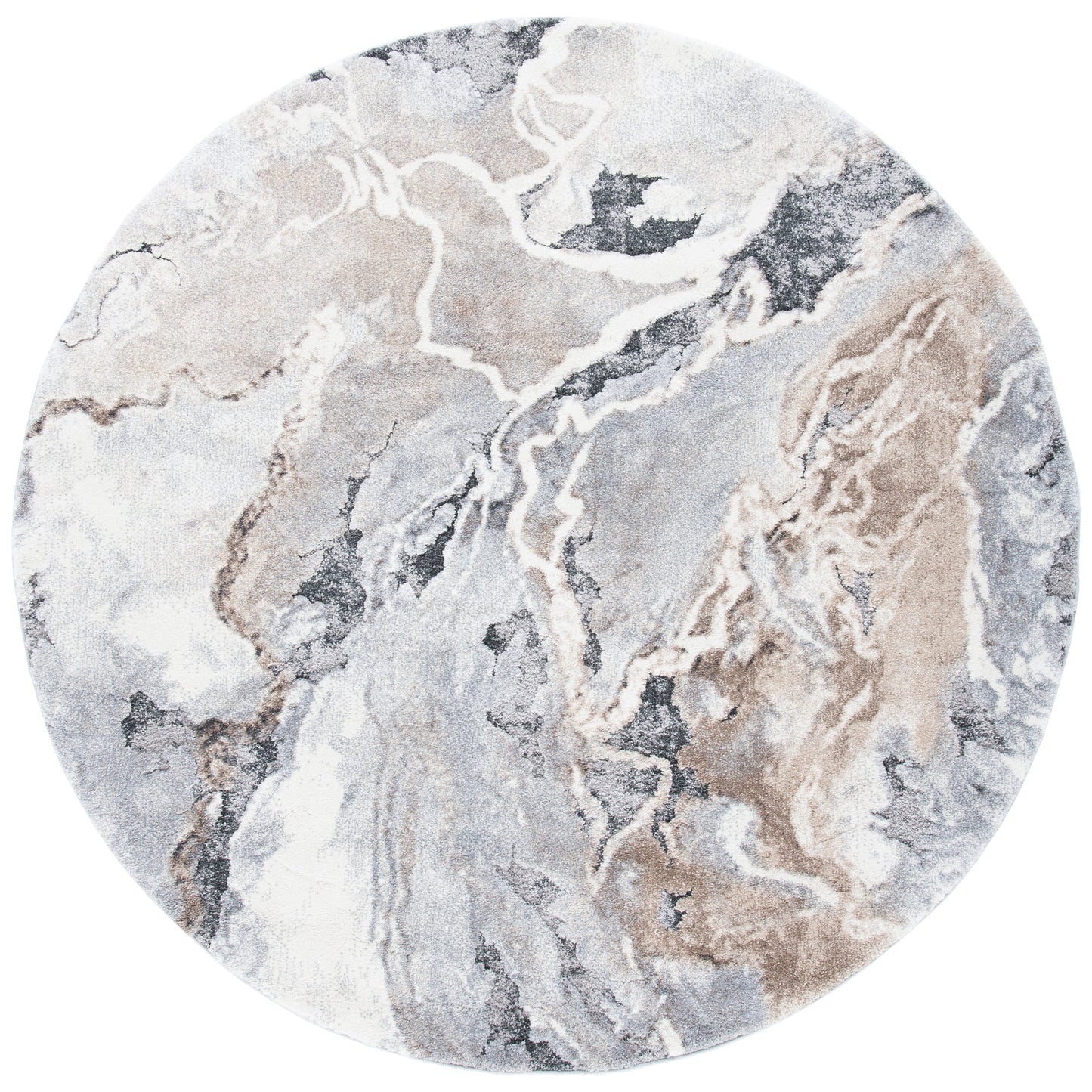 Tapis abstrait SAFAVIEH Cyrus Shag Lyubika de 2,5 cm d'épaisseur