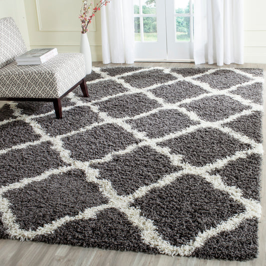 Tapis SAFAVIEH Dallas Shag Darina Trellis de 3,8 cm d'épaisseur