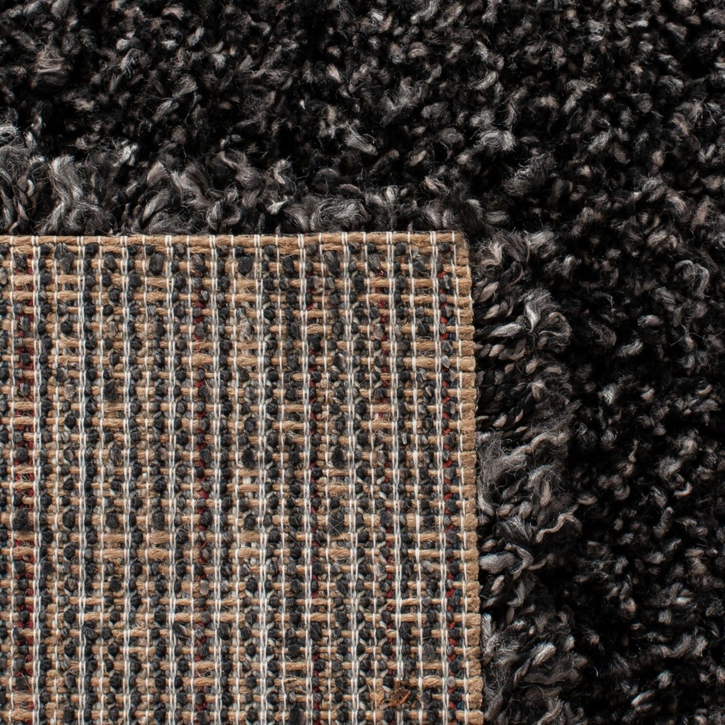 Tapis SAFAVIEH Evolution Shag Fransien Solid 1,8 pouce d'épaisseur