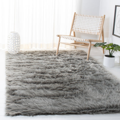 Tapis SAFAVIEH en fausse peau de mouton et soie, épaisseur 2,4 pouces