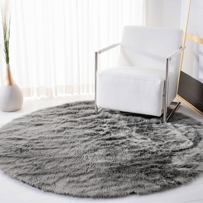 Tapis SAFAVIEH en fausse peau de mouton et soie, épaisseur 2,4 pouces