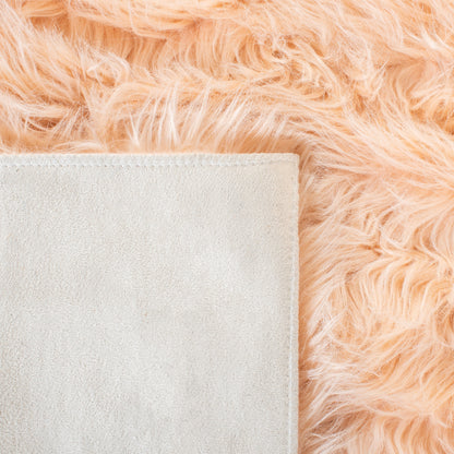 Tapis SAFAVIEH en fausse peau de mouton et soie, épaisseur 2,4 pouces