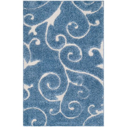 Tapis texturé SAFAVIEH Florida Ryung Shag Scroll de 3 cm d'épaisseur