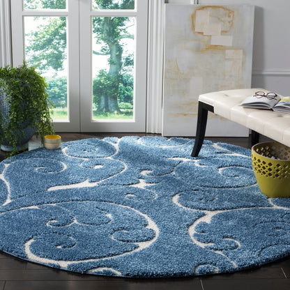 Tapis texturé SAFAVIEH Florida Ryung Shag Scroll de 3 cm d'épaisseur