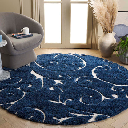 Tapis texturé SAFAVIEH Florida Ryung Shag Scroll de 3 cm d'épaisseur