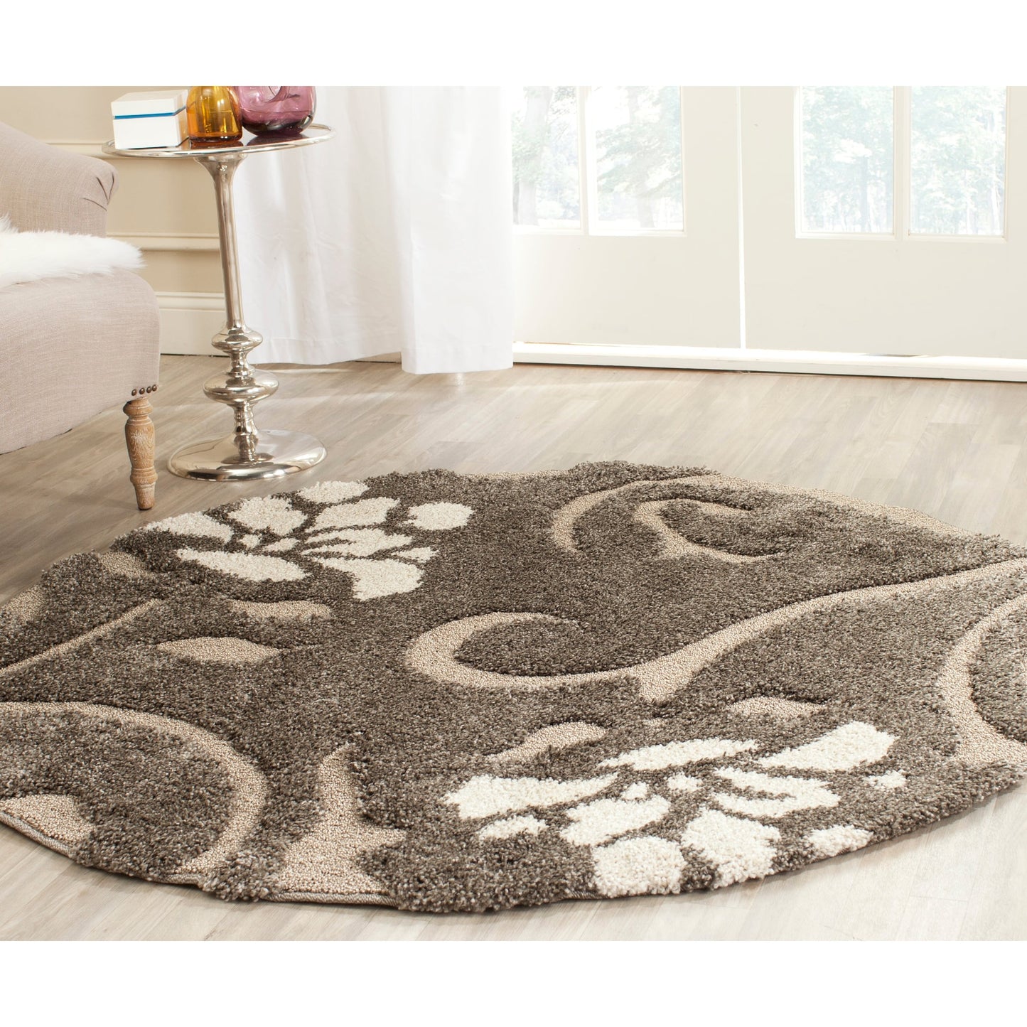 Tapis SAFAVIEH Florida Shag Ariette à motifs floraux de 1,2 pouce d'épaisseur