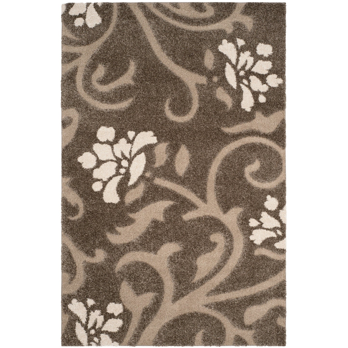 Tapis SAFAVIEH Florida Shag Ariette à motifs floraux de 1,2 pouce d'épaisseur