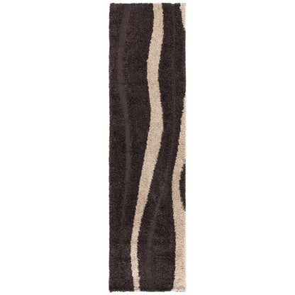 Tapis SAFAVIEH Florida Shag Ariola Stripe de 1,2 pouce d'épaisseur