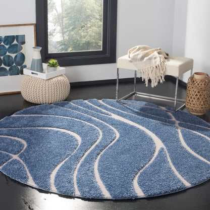 Tapis SAFAVIEH Florida Shag Staka Abstract Waves de 3 cm d'épaisseur