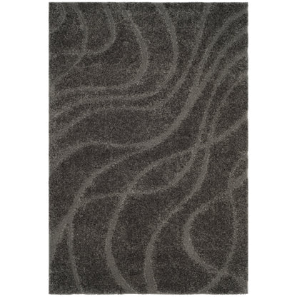 Tapis SAFAVIEH Florida Shag Staka Abstract Waves de 3 cm d'épaisseur