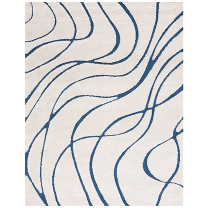 Tapis SAFAVIEH Florida Shag Staka Abstract Waves de 3 cm d'épaisseur