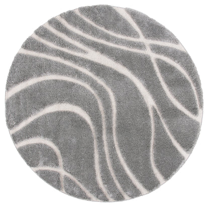 Tapis SAFAVIEH Florida Shag Staka Abstract Waves de 3 cm d'épaisseur